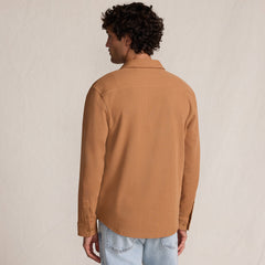 Men's Long Sleeve Knit Workwear Waffle Shirt