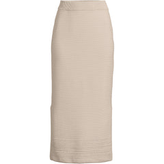 Women's Petite Cotton Pointelle Sweater Maxi Skirt - Set Bottom