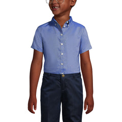 School Uniform Girls Short Sleeve Oxford Dress Shirt