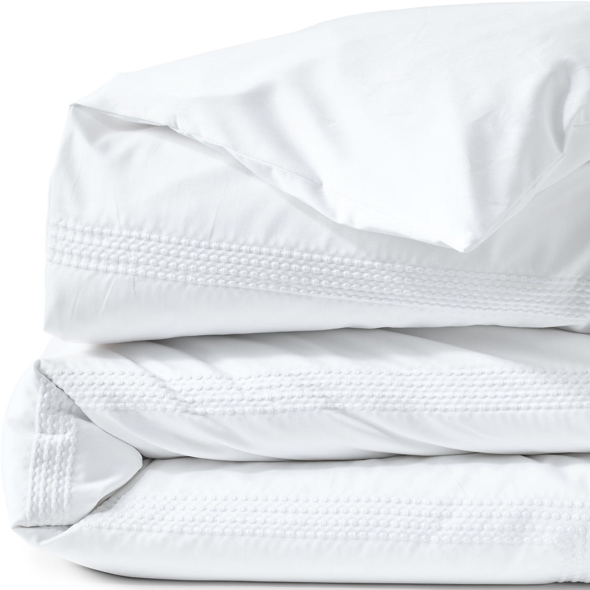 400 Thread Count Premium Supima Cotton No Iron Sateen Embroidered Duvet Bed Cover