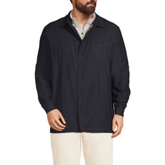 Men's Big Lined Waffle Shirt Jacket