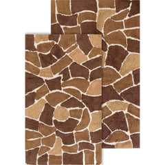 Chesapeake Boulder Cotton Anti Skid 2 Piece Bath Rug Set