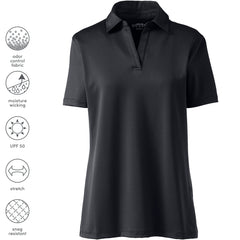 School Uniform Women's Plus Size Short Sleeve Rapid Dry Sport Neck Polo Shirt