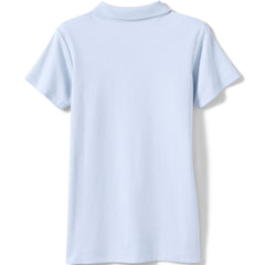 Girls Short Sleeve Feminine Fit Interlock Polo Shirt