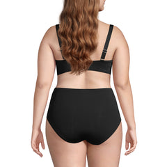 Women's Plus Size DD-Cup Chlorine Resistant Twist Underwire Bikini Swimsuit Top