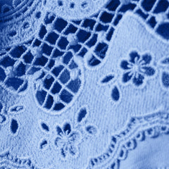 Women's Plus Size Short Sleeve Slub Jersey Cutwork T-Shirt