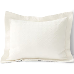 Basketweave Cotton Matelasse Pillow Sham