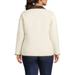 Women's Plus Size Reversible Barn Quilted Insulated Jacket