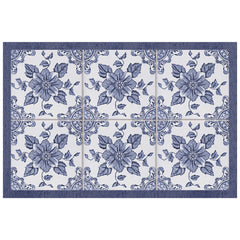 Matterly Skid Resistant Floral Floor Mat