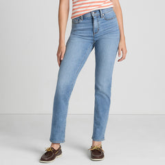Women's Recover High Rise Straight Leg Blue Jeans
