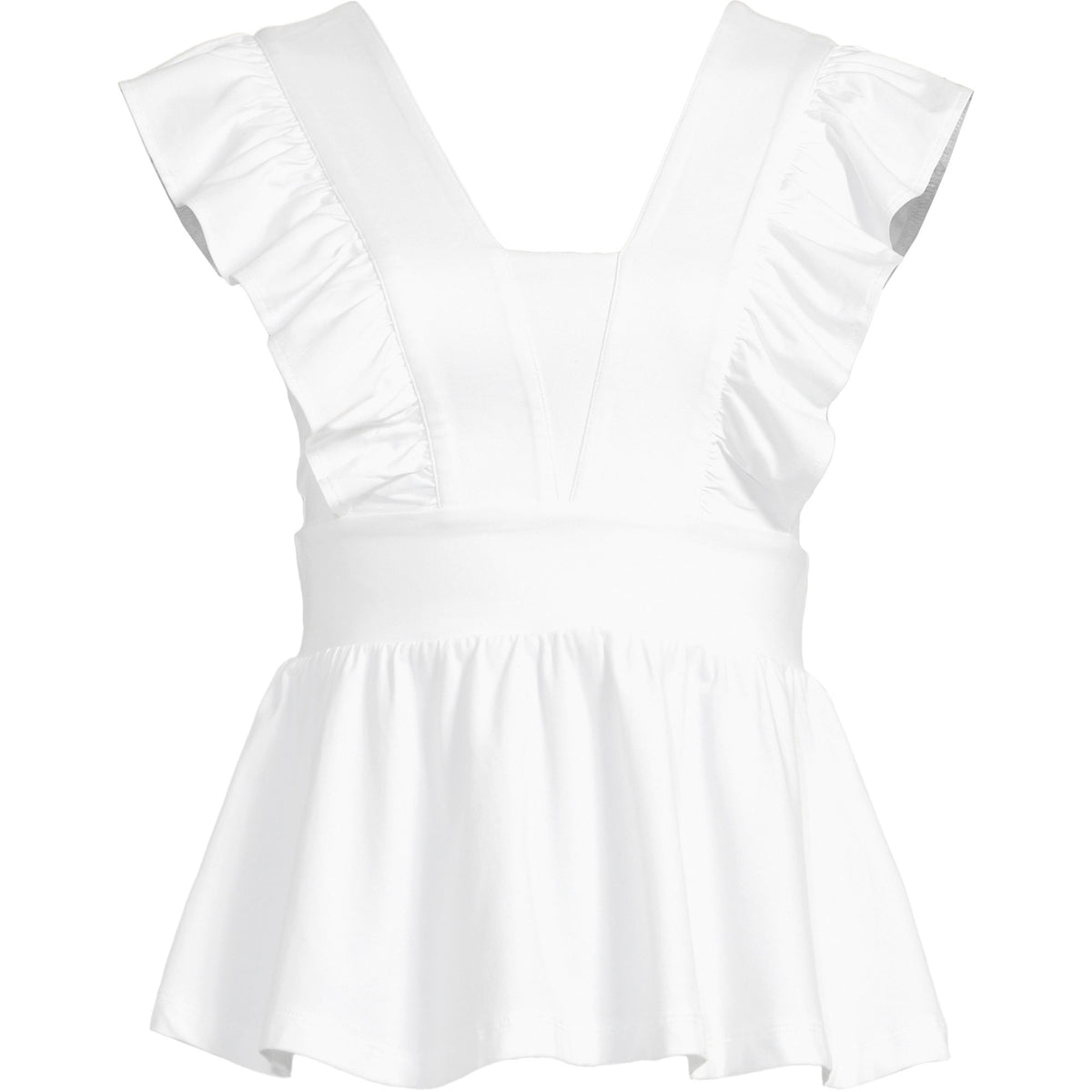 Women's Plus Size Lightweight Jersey Ruffle Peplum Top