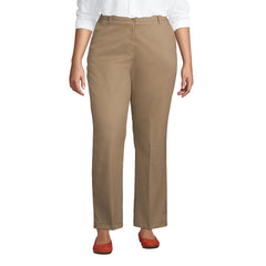 Women's Plus Size Straight Leg Chino Pants