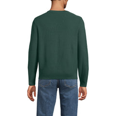 Men's Long Sleeve Washable Merino Wool V Neck Sweater
