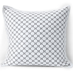 Embroidered Diamond Double Voile Sham