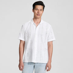 Men's Eyelet Camp Collar Shirt