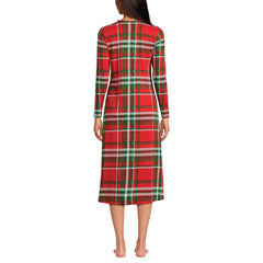 Women's Tall Cotton Long Sleeve Midcalf Nightgown
