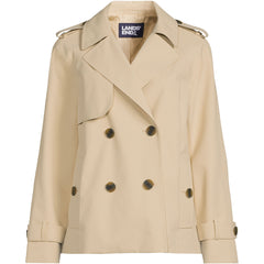 Women's Plus Size Trench Rain Jacket