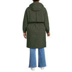 Women's Plus Size Squall Packable Long Raincoat