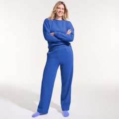 Women's Petite Serious Sweats High Rise Relaxed Straight Leg Pants - Set Bottom
