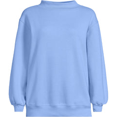 Women's Long Sleeve Serious Sweats Mock Neck Sweatshirt