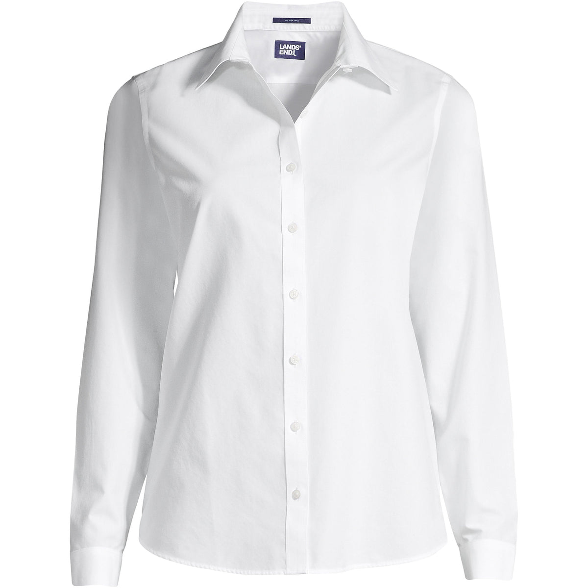 Plus Size No Iron Button Front Shirt