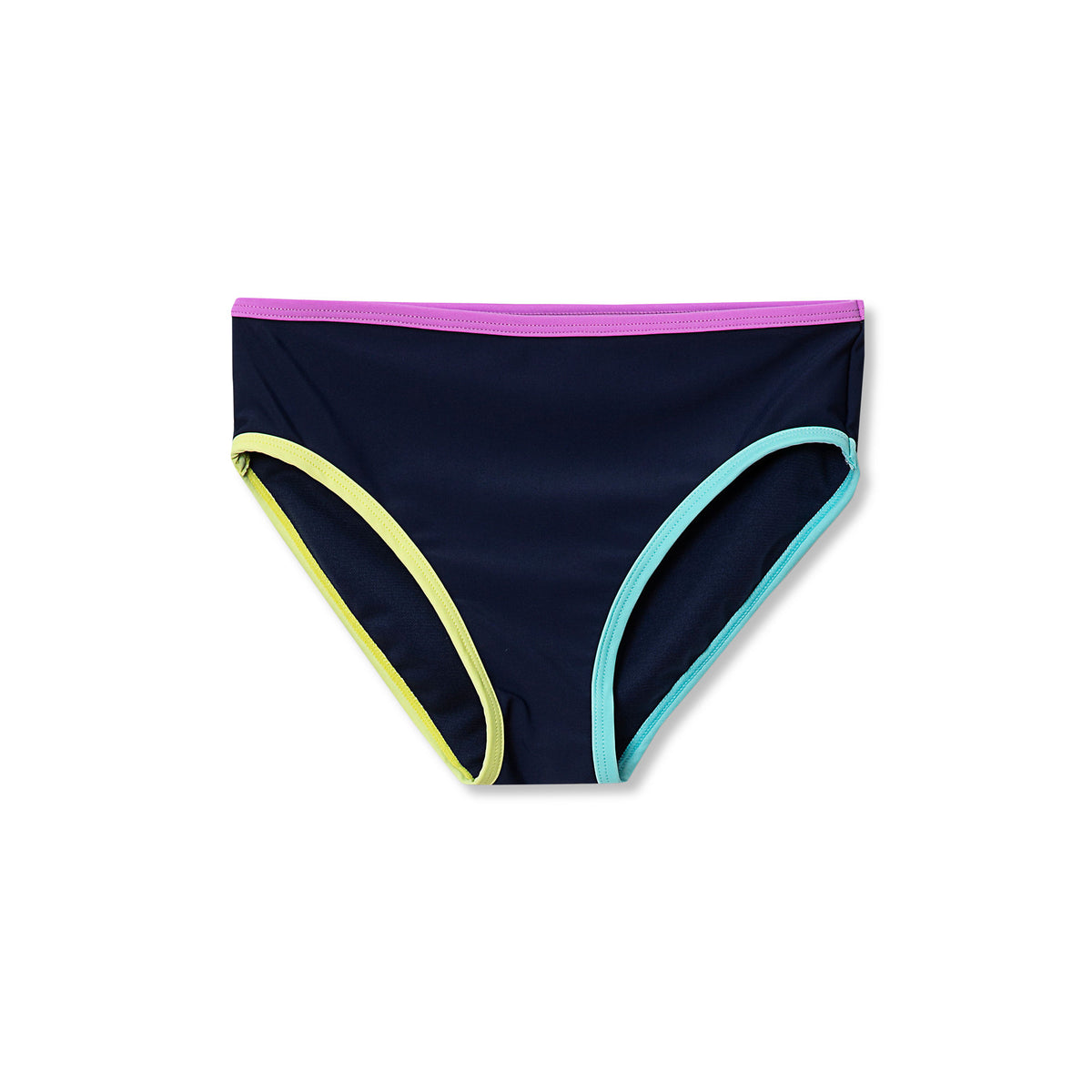 Girls Chlorine Resistant Contrast Bikini Bottoms