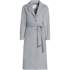 Women's Plus Size Wool Wrap Long Coat