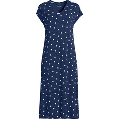 Women's Cooling Cap Sleeve Midi Nightgown