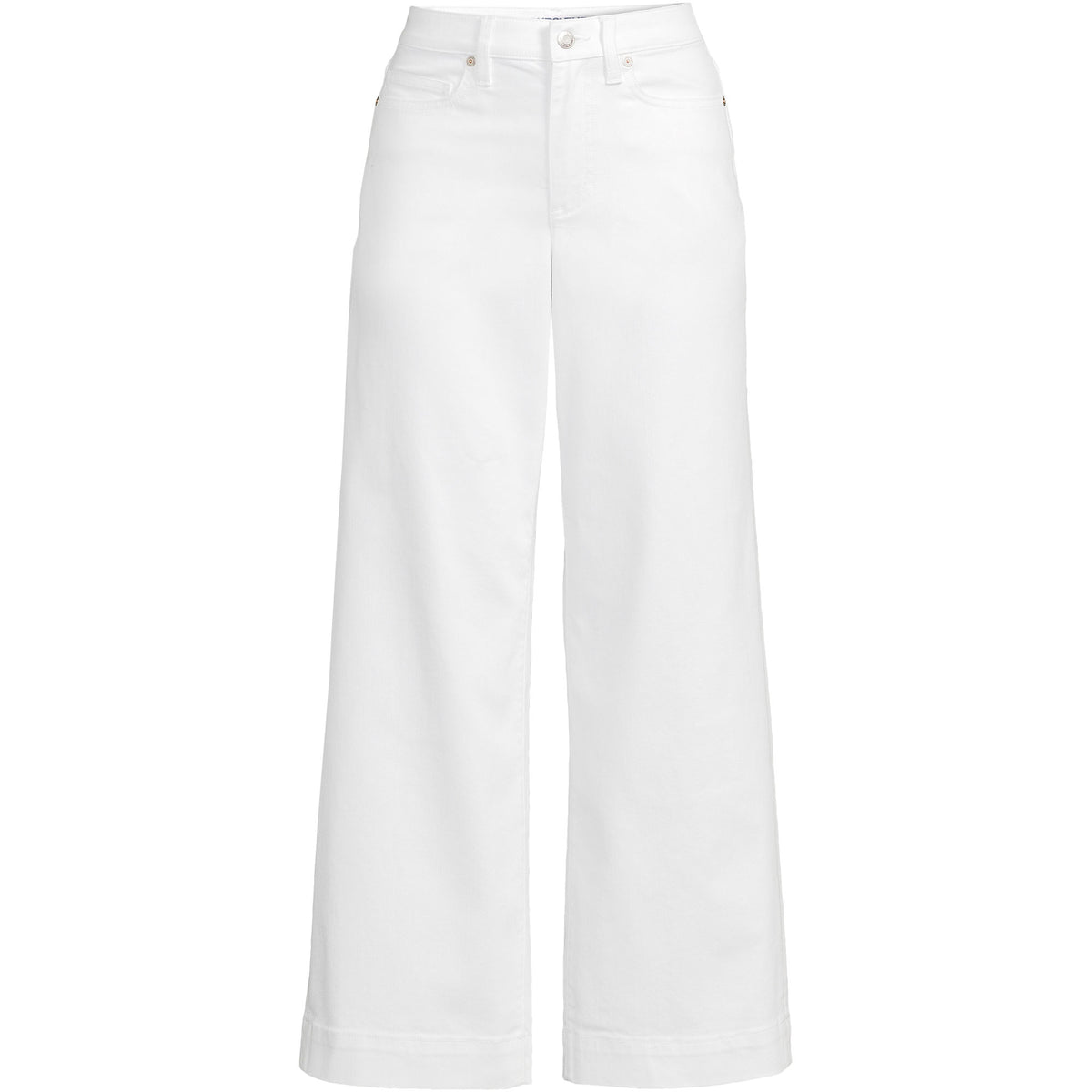 Women's Plus Size Denim High Rise Wide Leg Crop Jeans