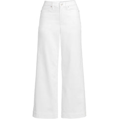 Women's Plus Size Denim High Rise Wide Leg Crop Jeans