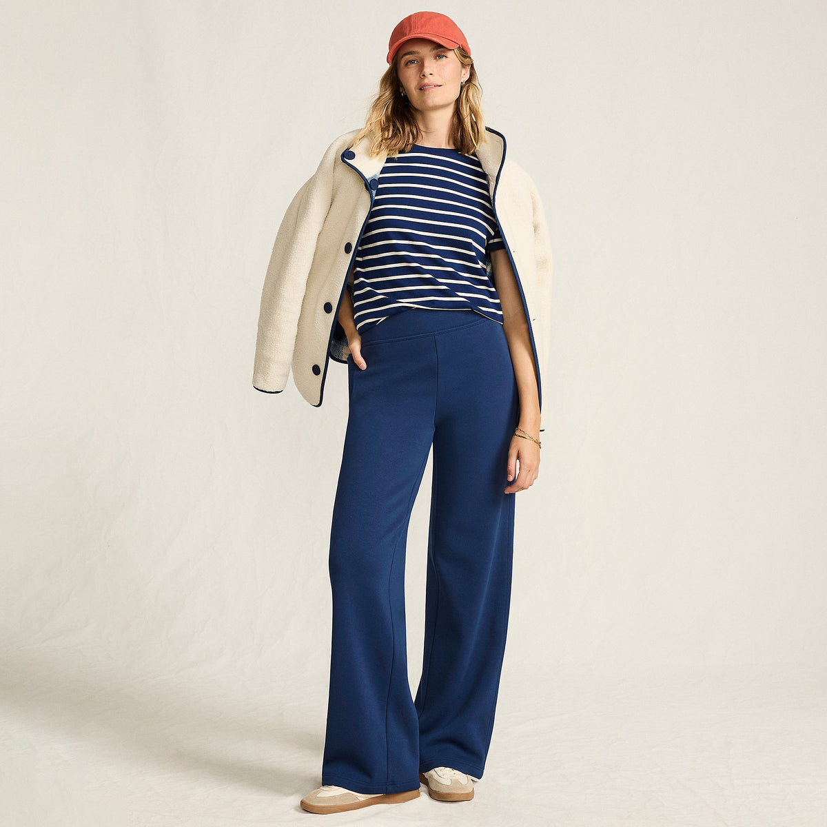 Women's Serious Sweats High Rise Fleece Lined Straight Leg Pants