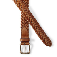 Men's Leather Braid Belt