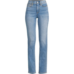 Women's Recover High Rise Straight Leg Blue Jeans