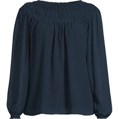 Women's Chiffon Scoop Neck Blouse