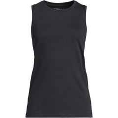 Women's Petite Supima Cotton Crew Neck Tank
