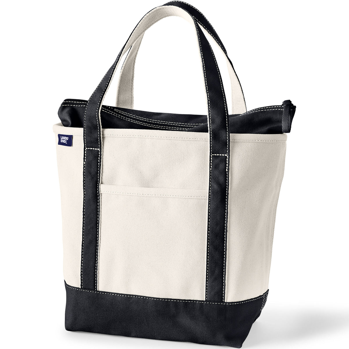 Medium 5 Pocket Zip Top Canvas Tote Bag