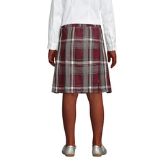 Girls Plaid Box Pleat Skirt Top of the Knee