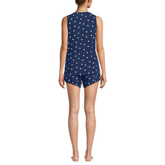 Women's Cooling 3 Piece Pajama Set - Robe Tank and Shorts