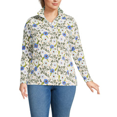 Plus Size Anyweather Fleece Quarter Zip Pullover