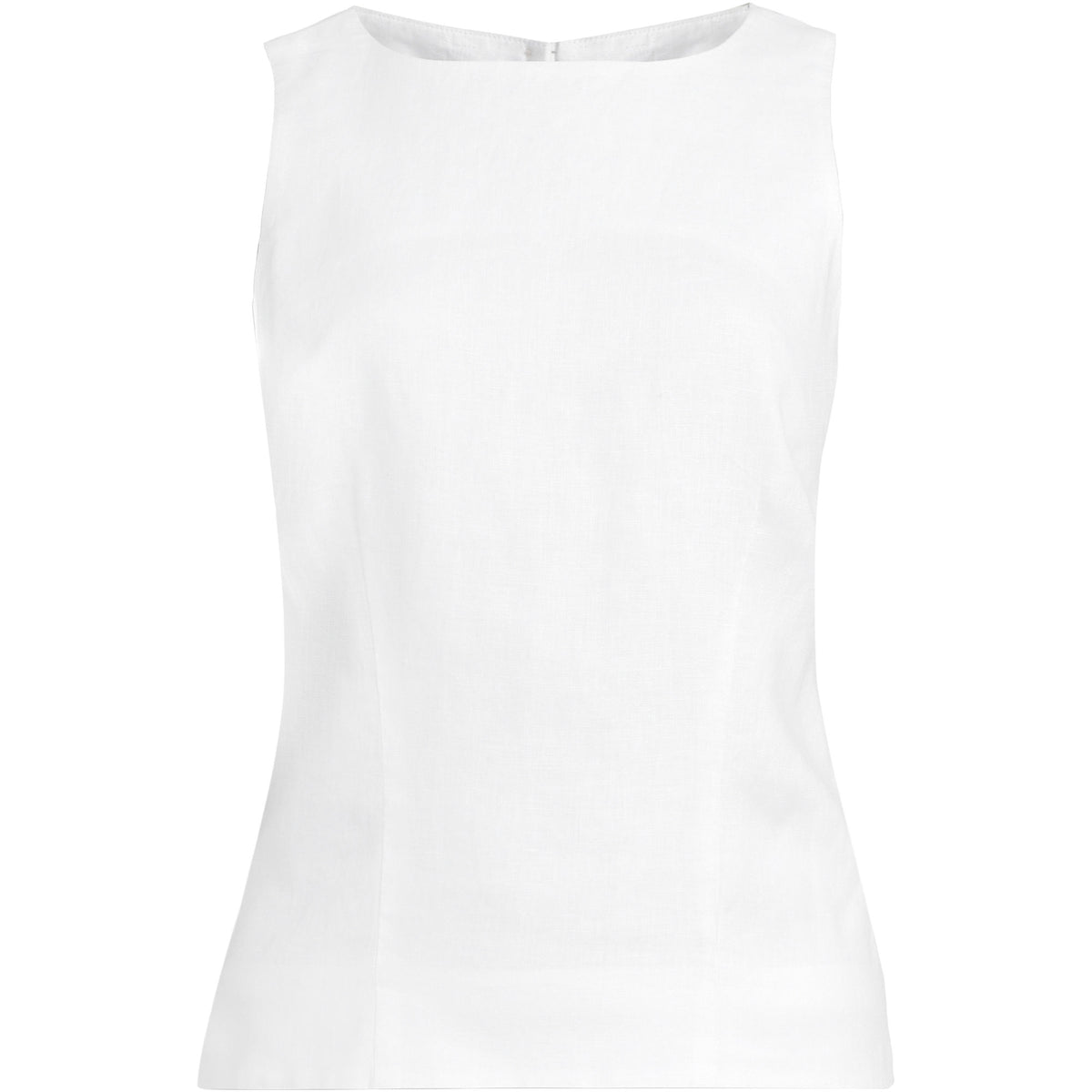Women's Plus Size Linen Sleeveless Peplum Top