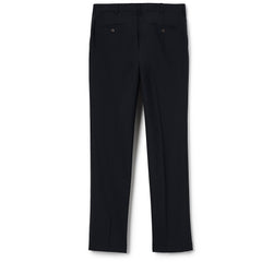 School Uniform Men's Washable Wool Tailored Plain Front Trousers