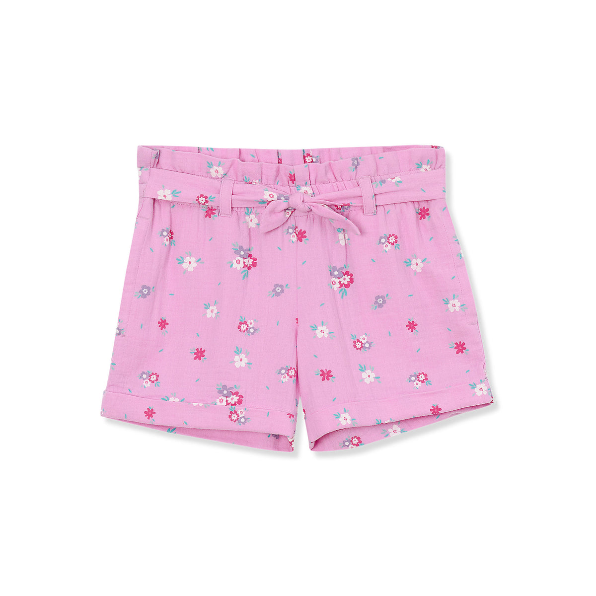 Girls Belted Woven Pull On Shorts