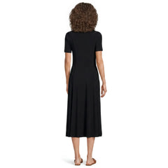 Women's Silky Knit Sweetheart Midi Dress
