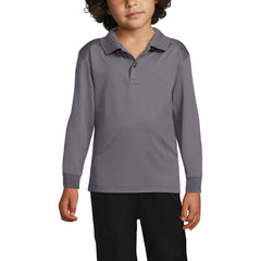 Kids Long Sleeve Rapid Dry Polo Shirt