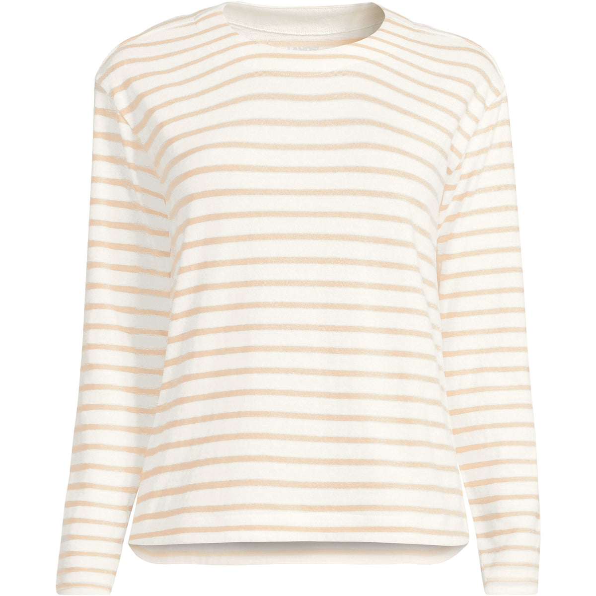 Women's Plus Size Long Sleeve Mariner Jersey Crewneck Tee
