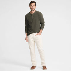 Men's Long Sleeve Thermal Waffle Henley
