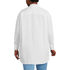 Women's Plus Size No Iron Poplin Extra Long Tunic