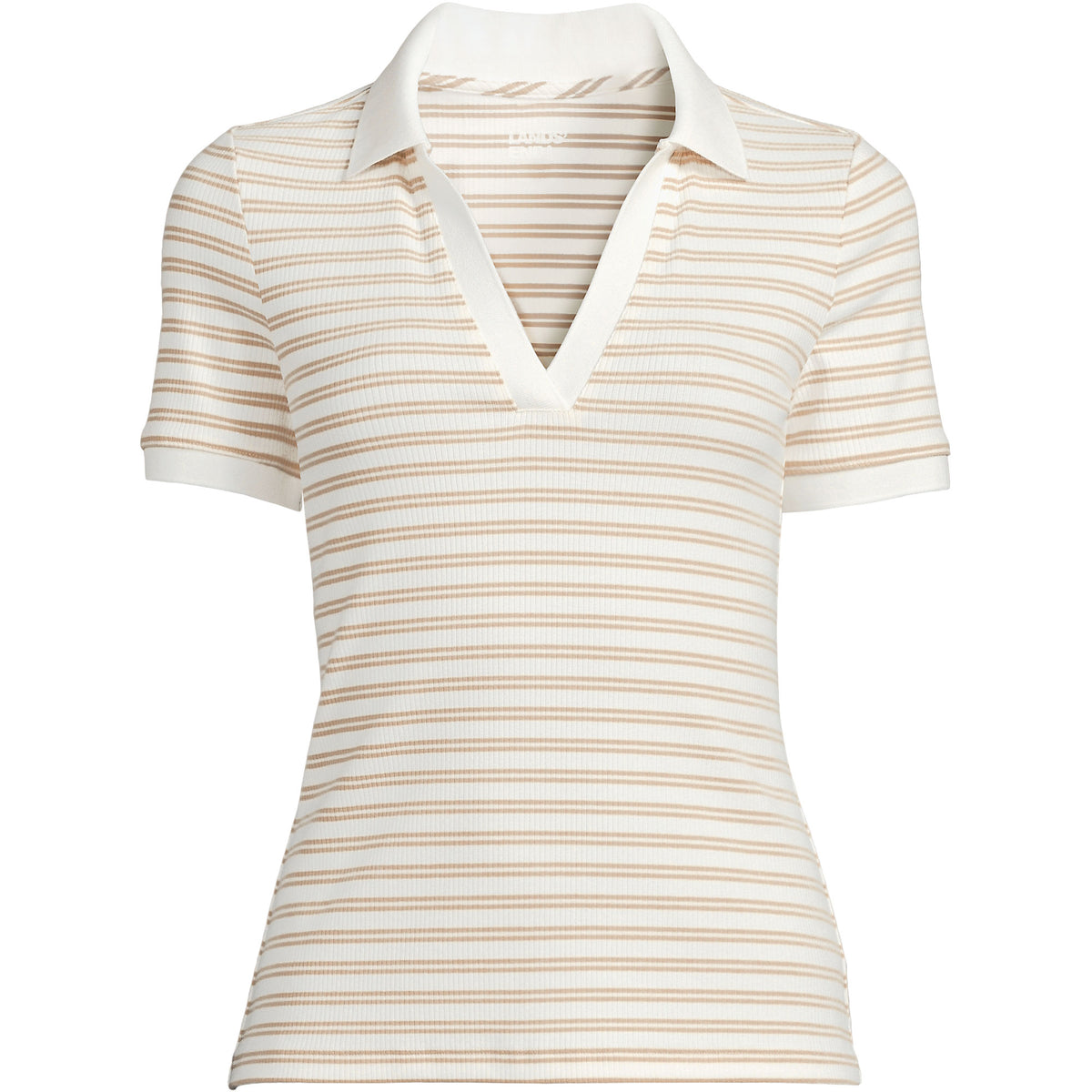 Women's Wide Rib Polo Shirt