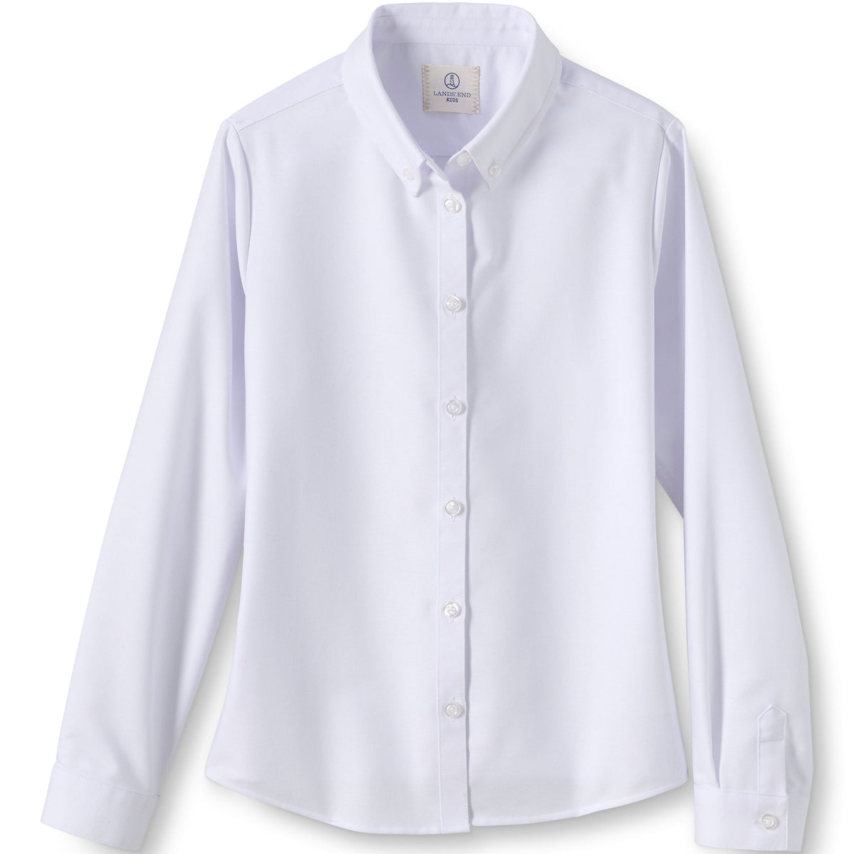 Girls Long Sleeve Oxford Dress Shirt