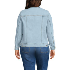 Women's Plus Size Denim Trucker Jacket